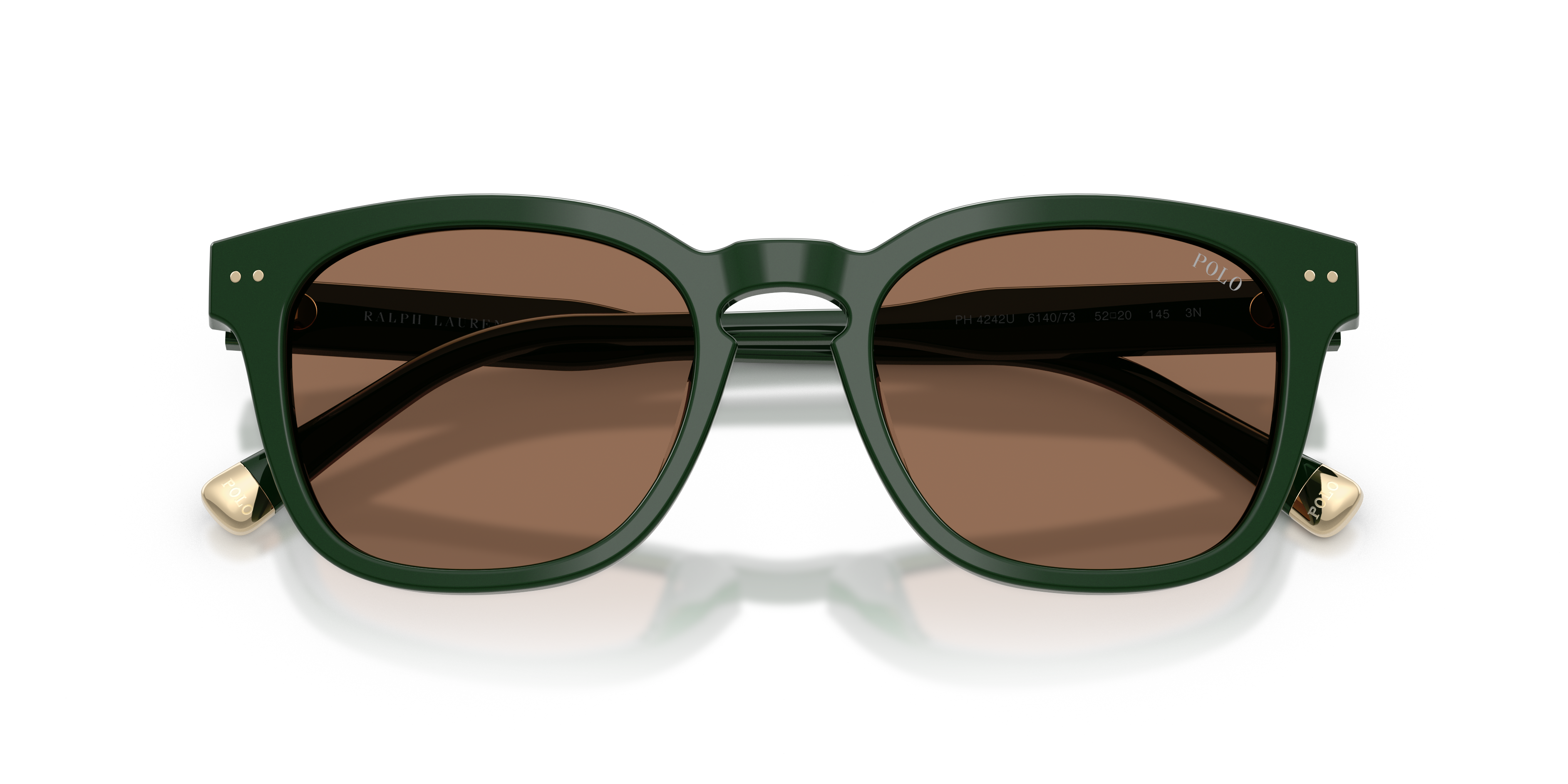 Polo Ralph Lauren Hombre Polo Ralph Lauren PH4242U 614073 Gafas de sol Acetato Verde Marrón Cuadrada Norma