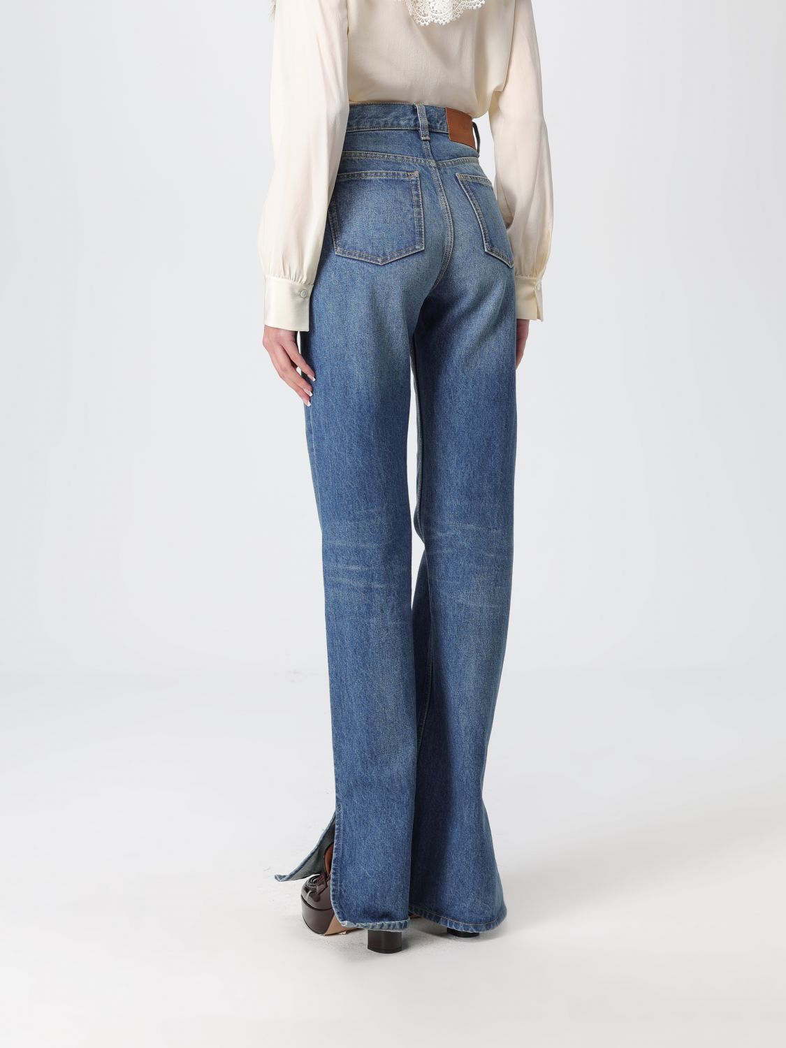 Jeans CHLOÉ Woman color Indigo