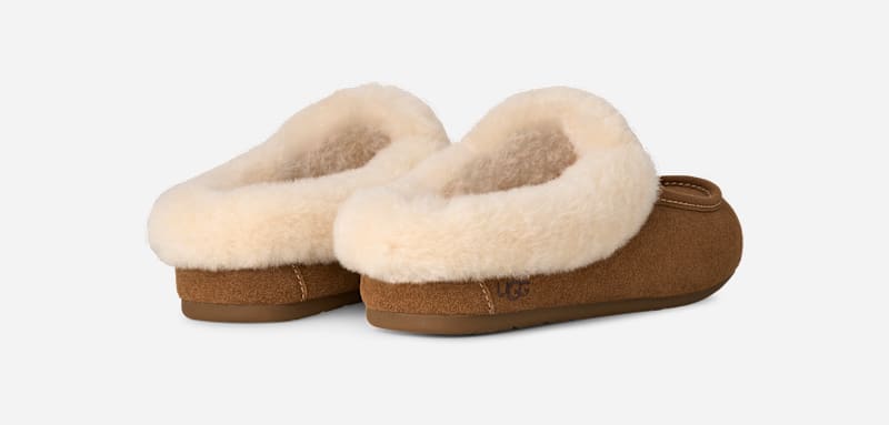 ® Women's Ansley Mule Sheepskin in Chestnut