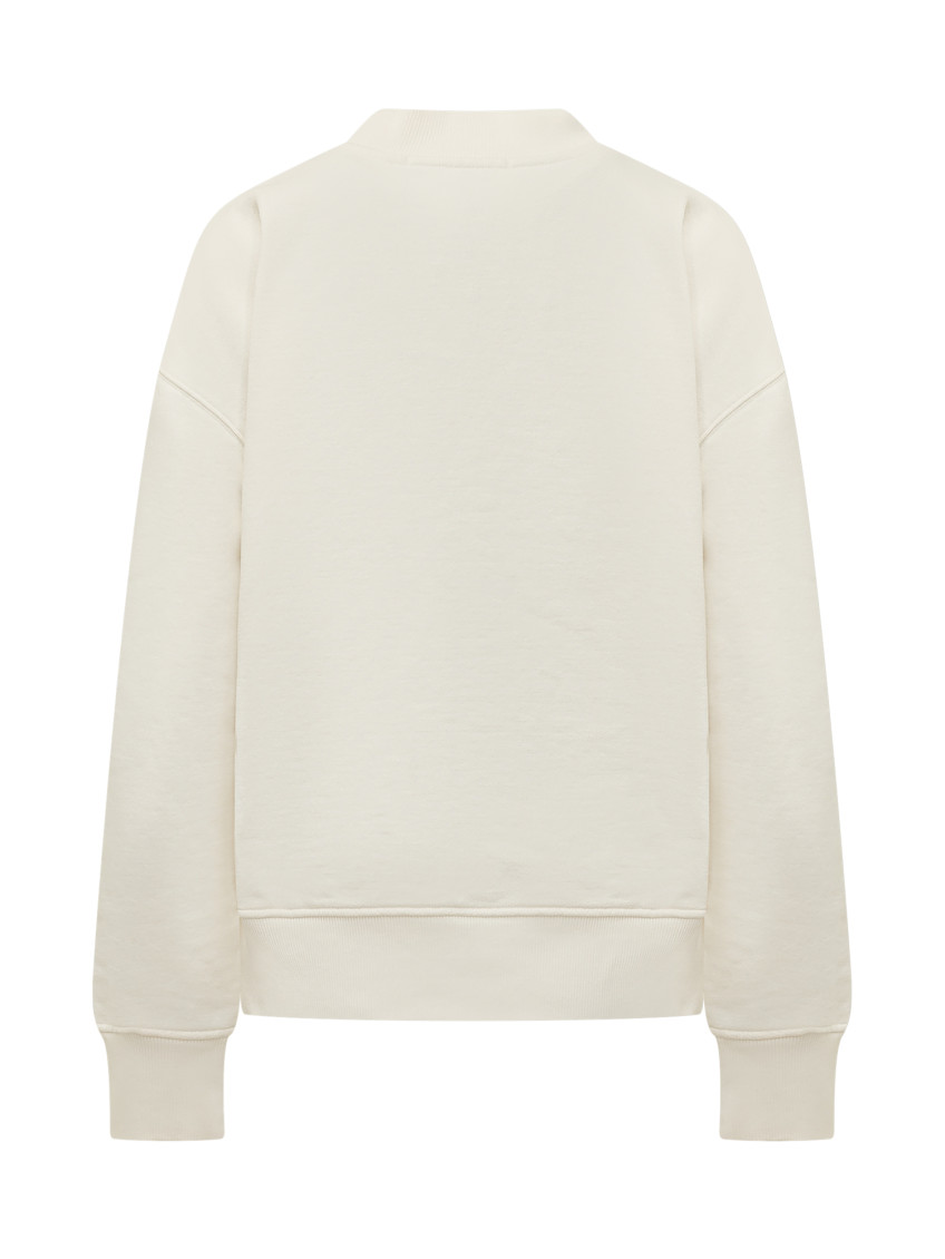 White Graphic Crew Neck Sweatshirt
