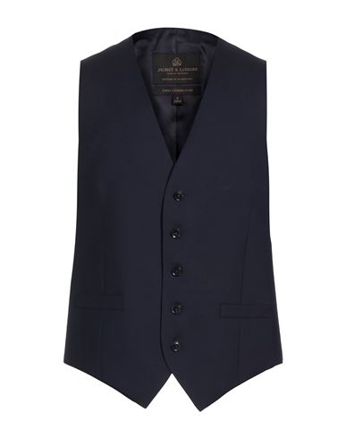 Man Tailored Vest Midnight blue Size 36 Wool