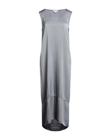 Woman Maxi dress Grey Size S Silk, Elastane