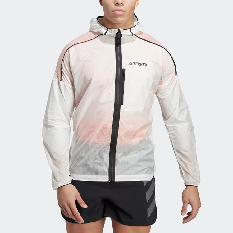 Terrex Agravic Windweave Trail Running Windbreaker Jacket 'White'