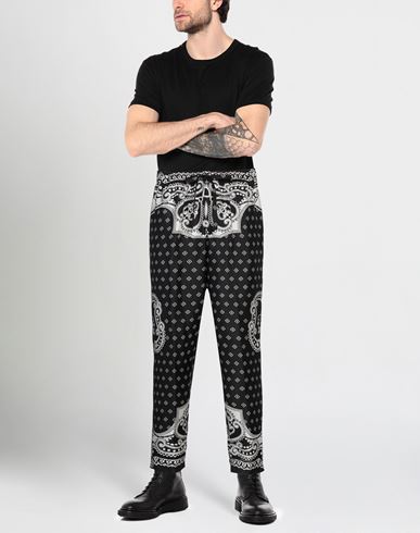Man Pants Black Size 30 Silk