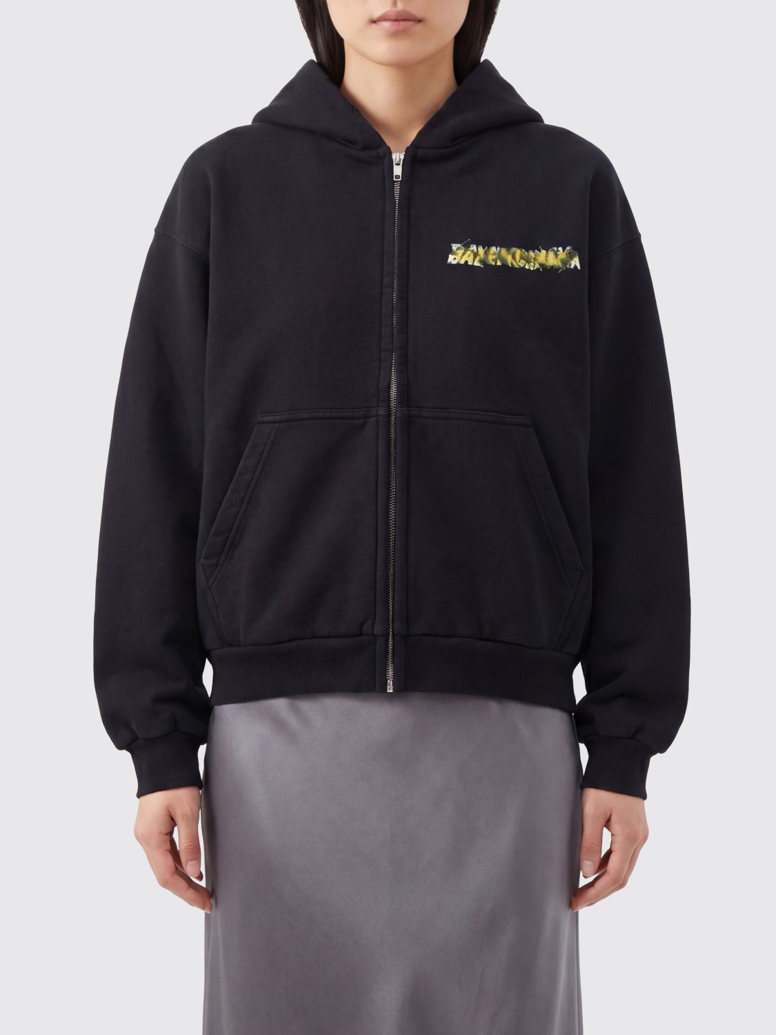 Sweatshirt Woman color Black
