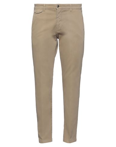Man Pants Camel Size 40 Cotton, Elastane
