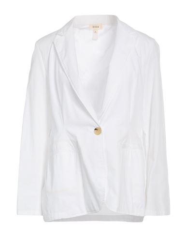 Woman Blazer White Size M Cotton