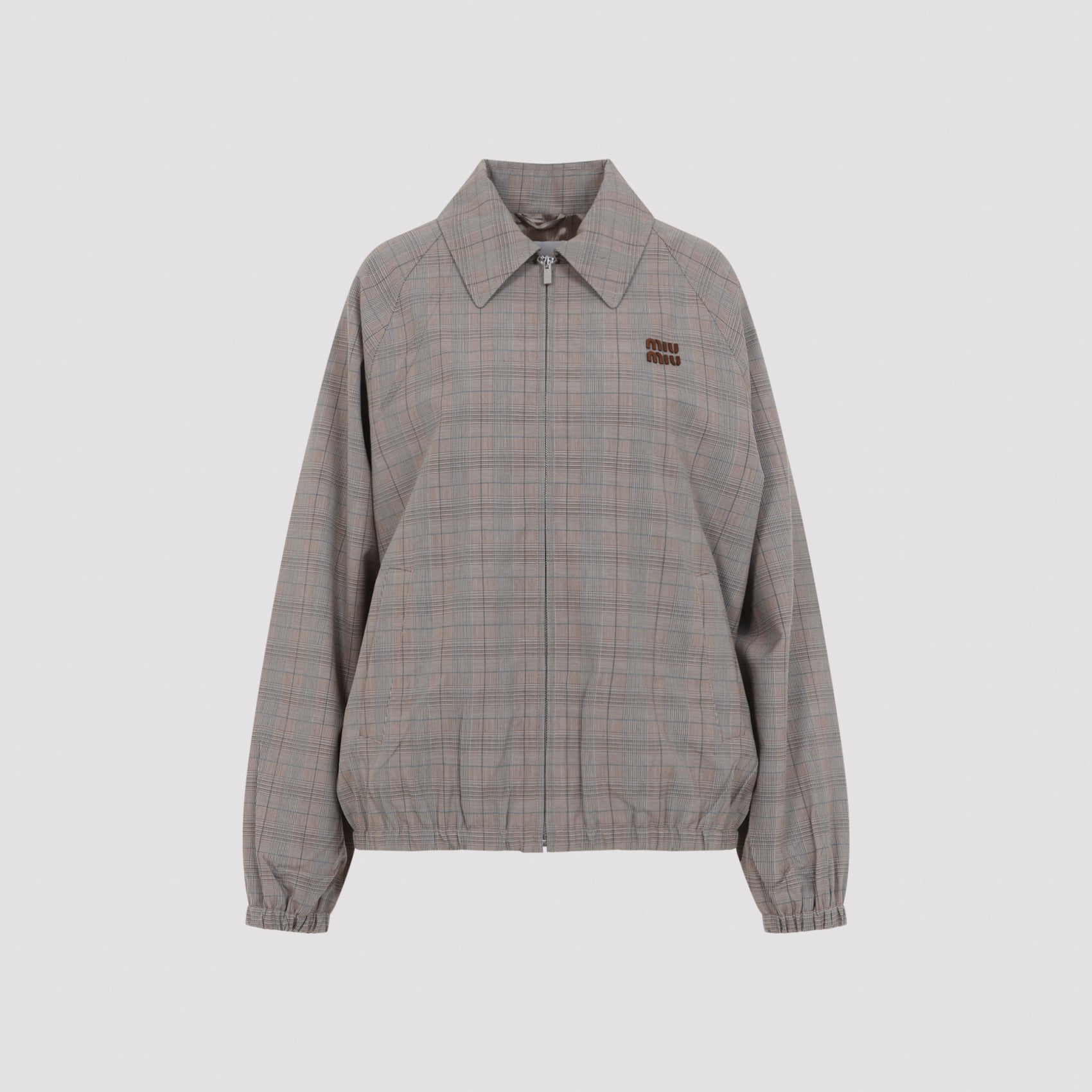 Virgin Wool Blouson Bomber Jacket