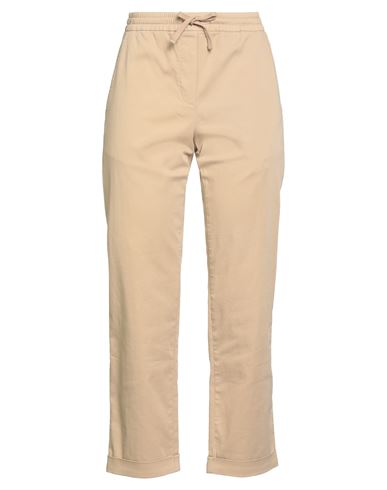 Woman Pants Sand Size 4 Cotton, Elastane