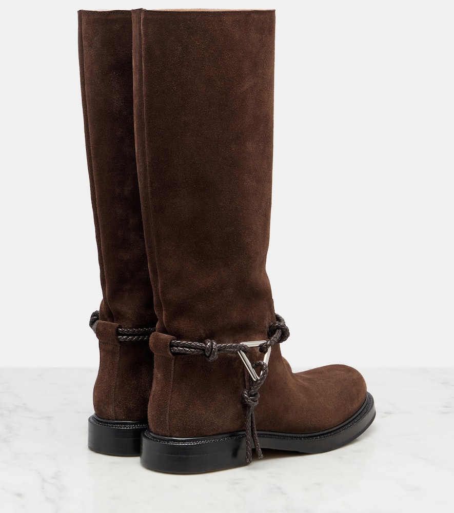 James Knot suede knee-high boots