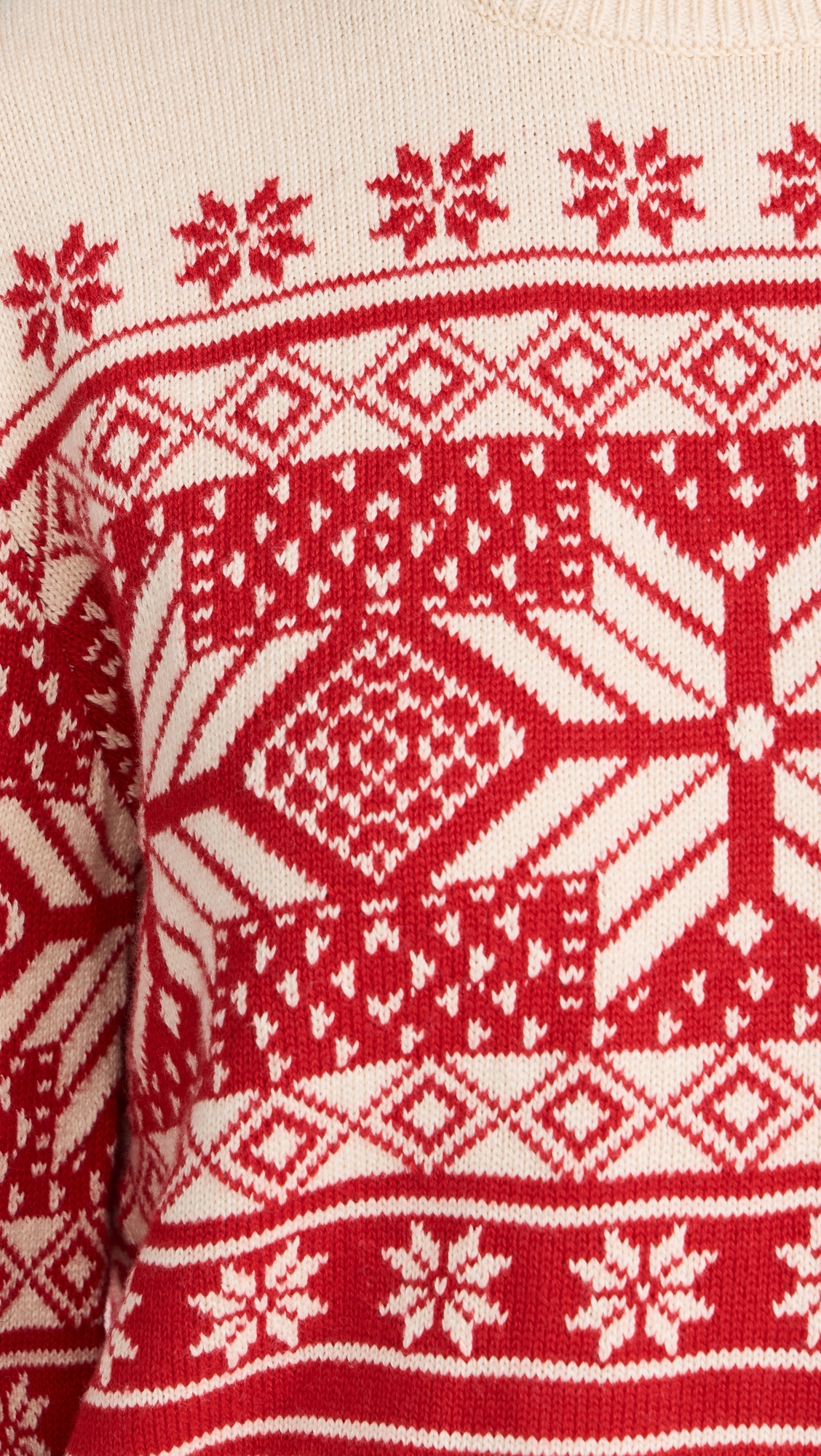 Sun Valley Crew Sweater Antique Snowflake