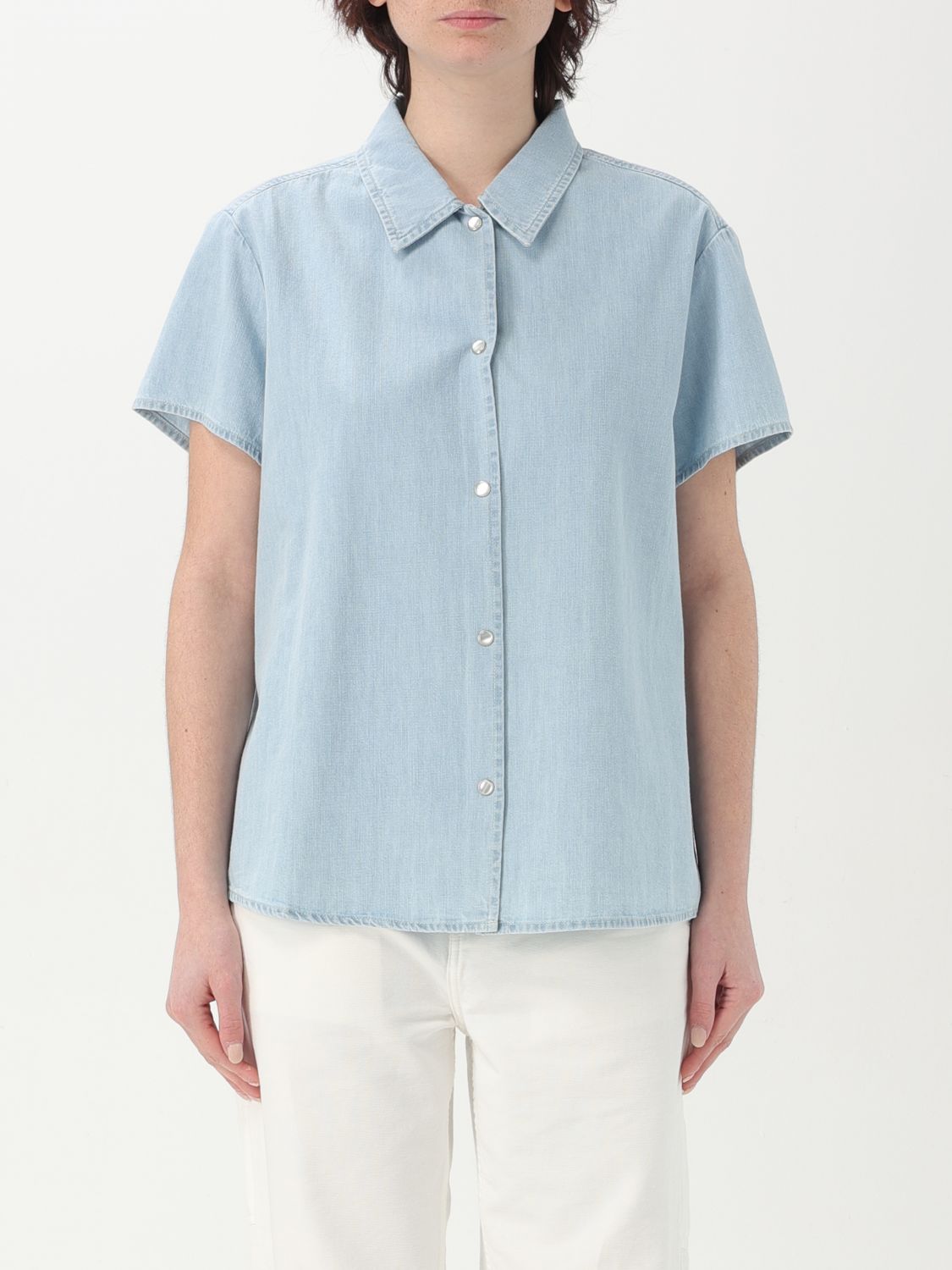 Shirt A. P.C. Woman color Gnawed Blue