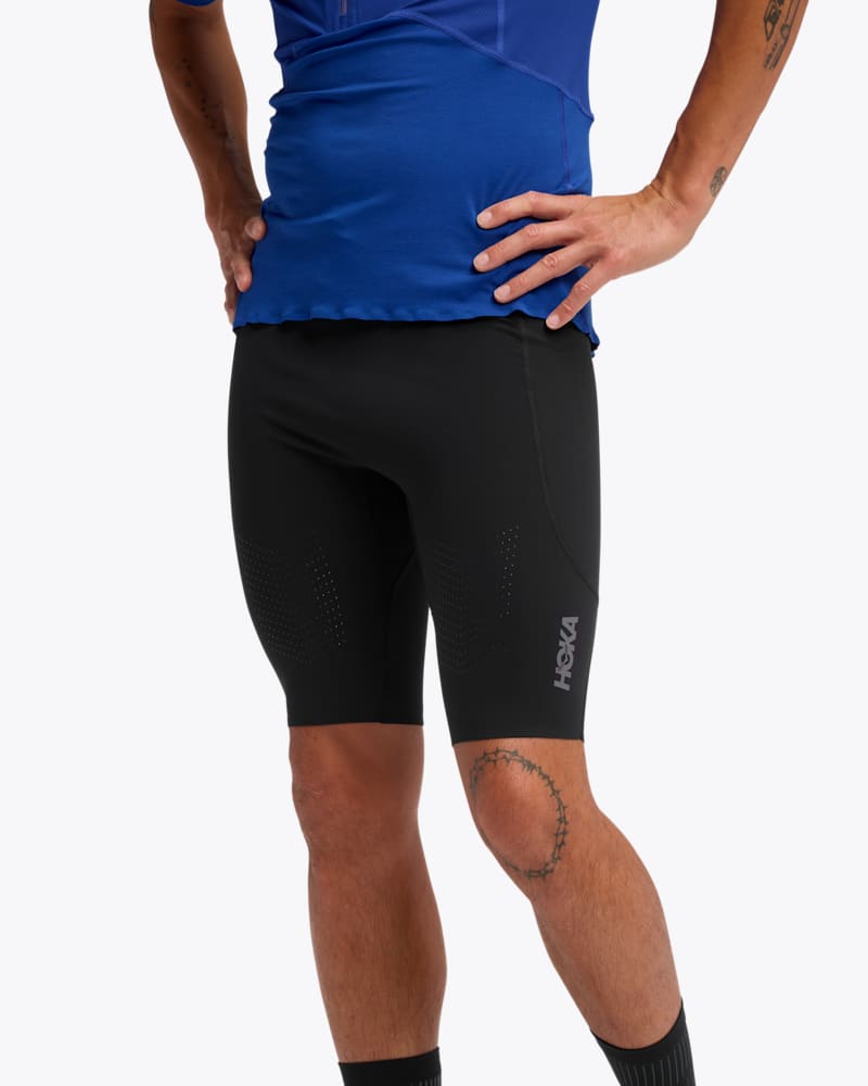 HOKA Men's SkyBreeze Half Tight Shoes in Black