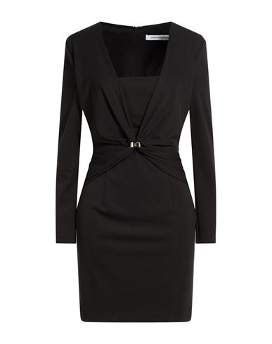 Woman Mini dress Black Size 8 Polyester, Elastane