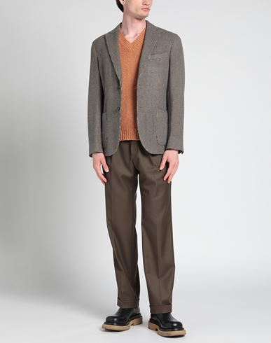 Man Blazer Khaki Size 42 Wool