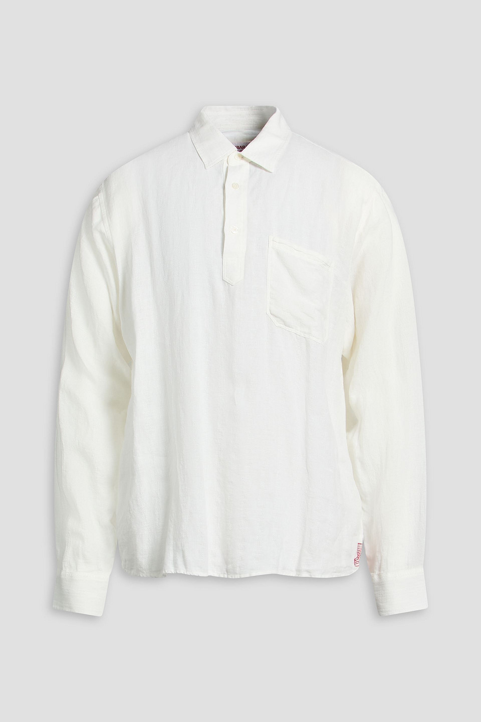 Shanklin linen-jacquard shirt - White - S