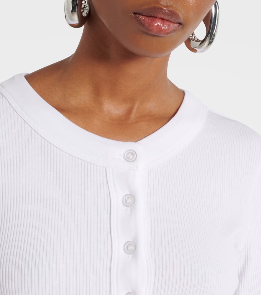 Varra ribbed-knit Henley shirt