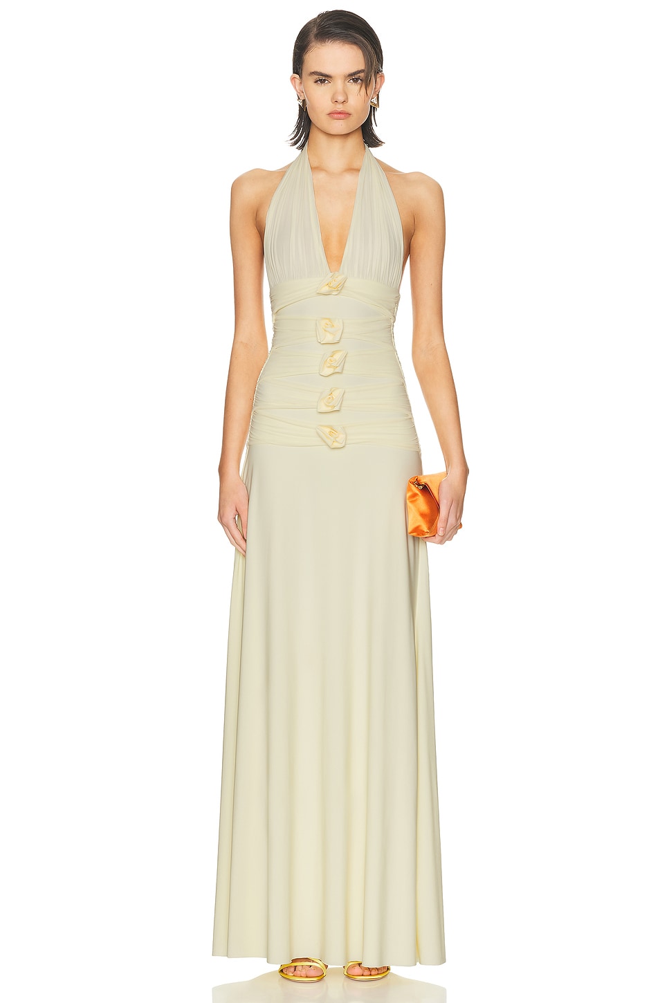 Maygel coronel vestido villadiego en color amarillo a