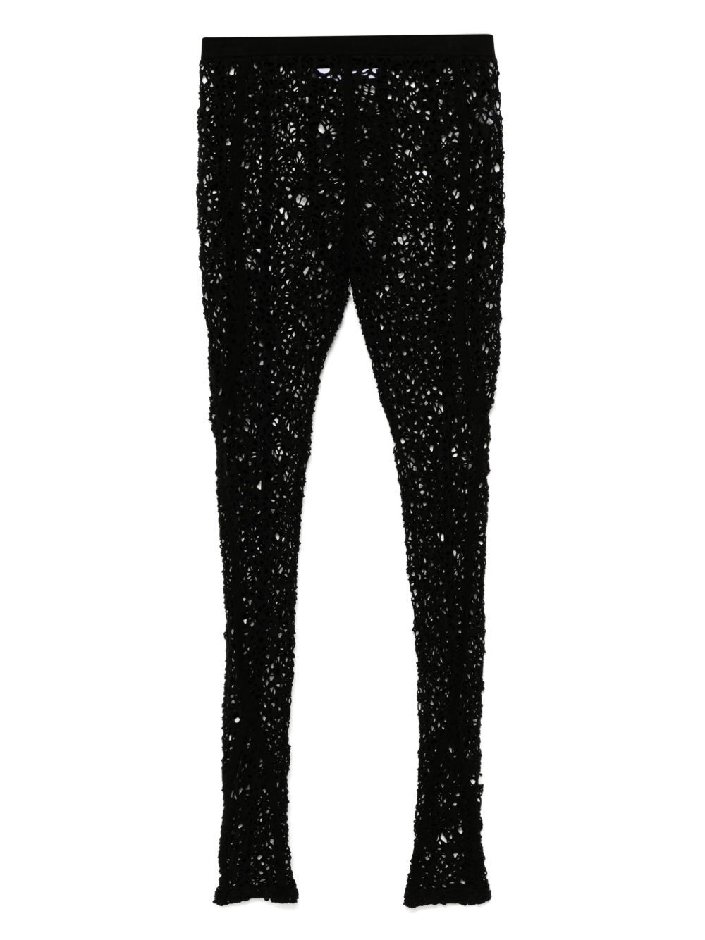 Julius cut-out trousers - Black