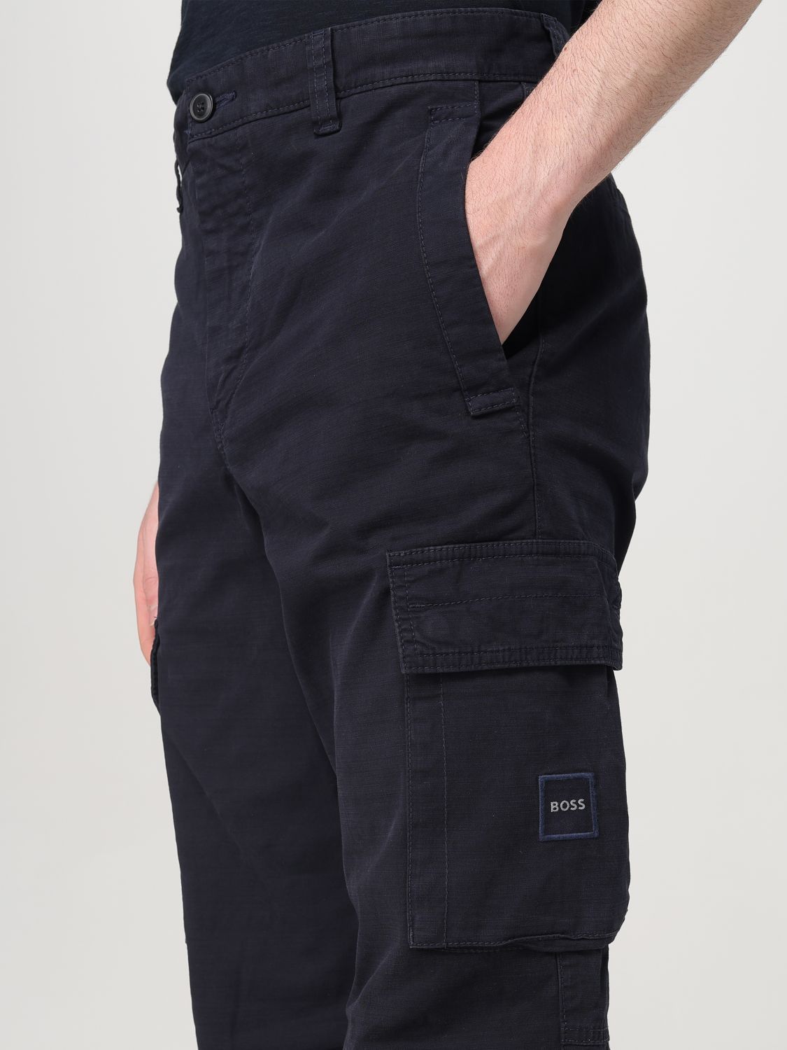 Pants Men color Blue