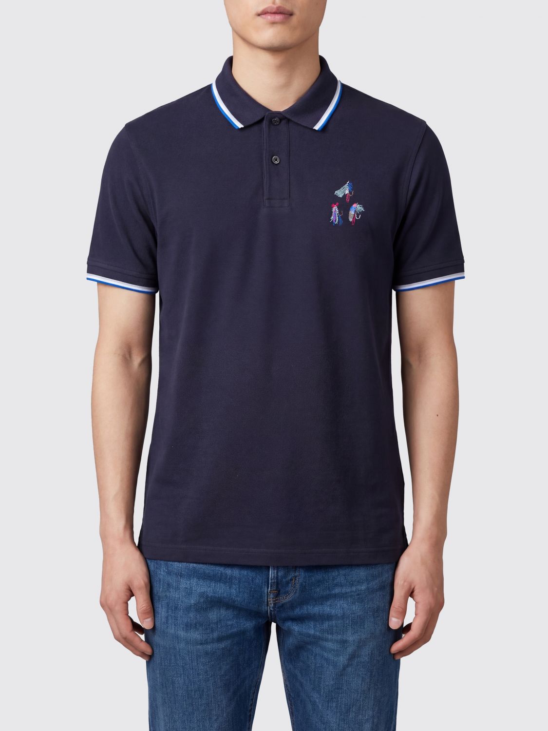 Polo Shirt Men color Blue