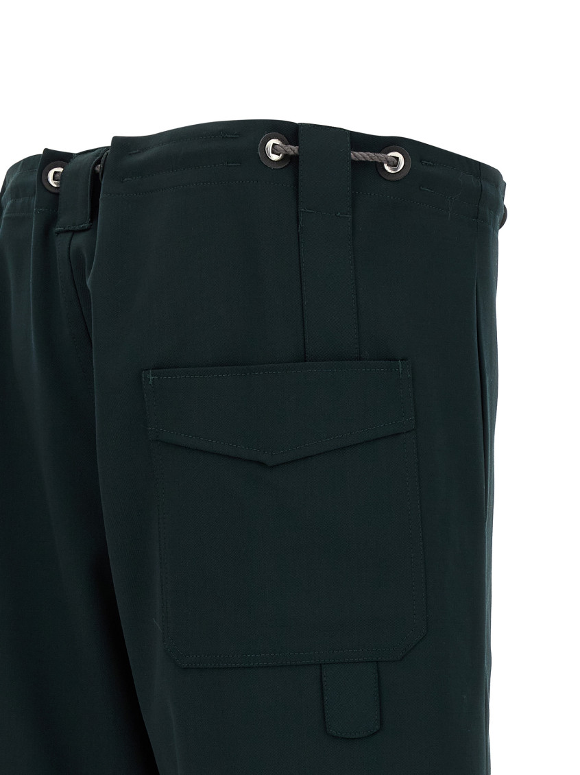 Kiko Kostadinov - kyan bermuda shorts side pocket eyelets belt