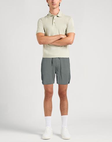 Man Shorts & Bermuda Shorts Deep teal Size L Cotton, Polyester, Elastane