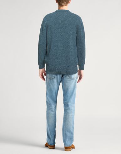 Man Sweater Slate blue Size 44 Wool, Cashmere, Polyester