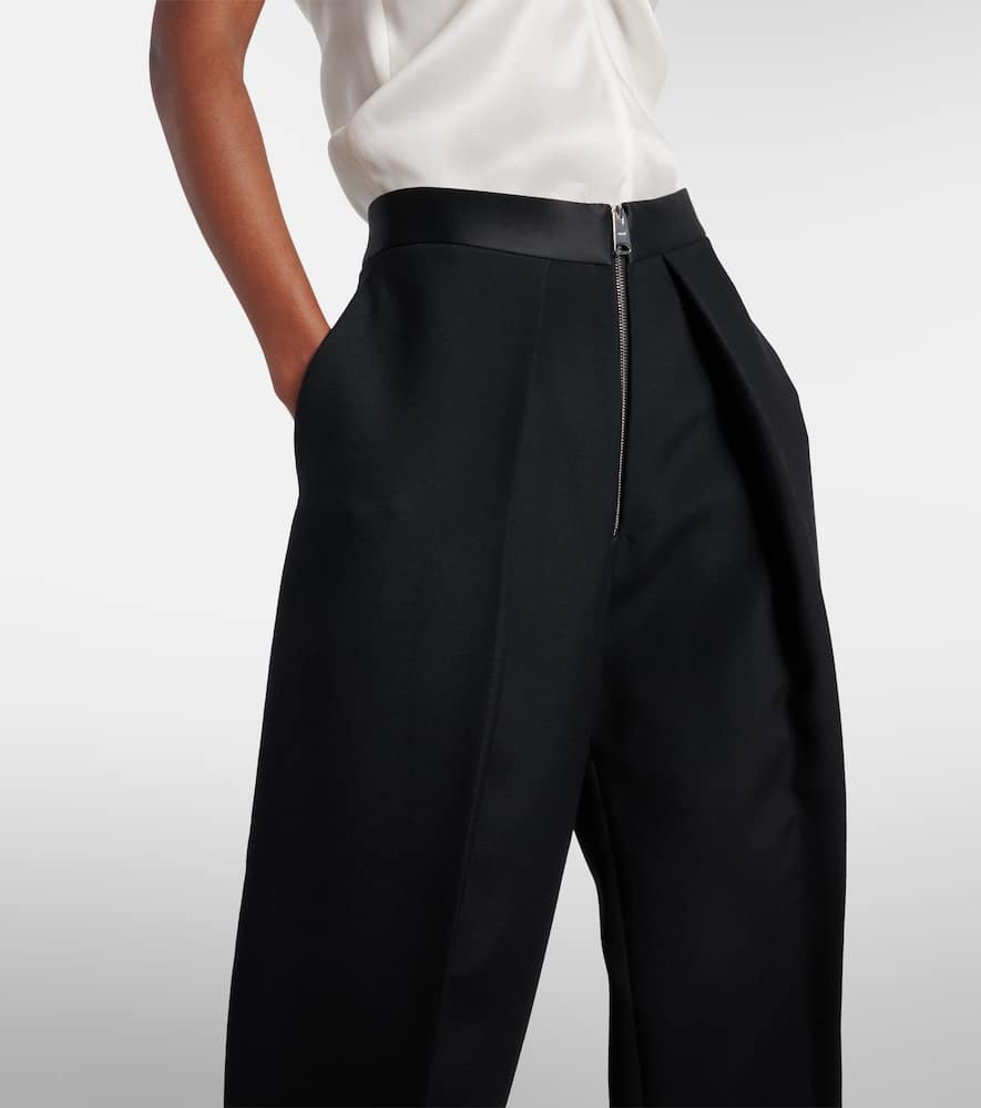 Marine wide-leg pants