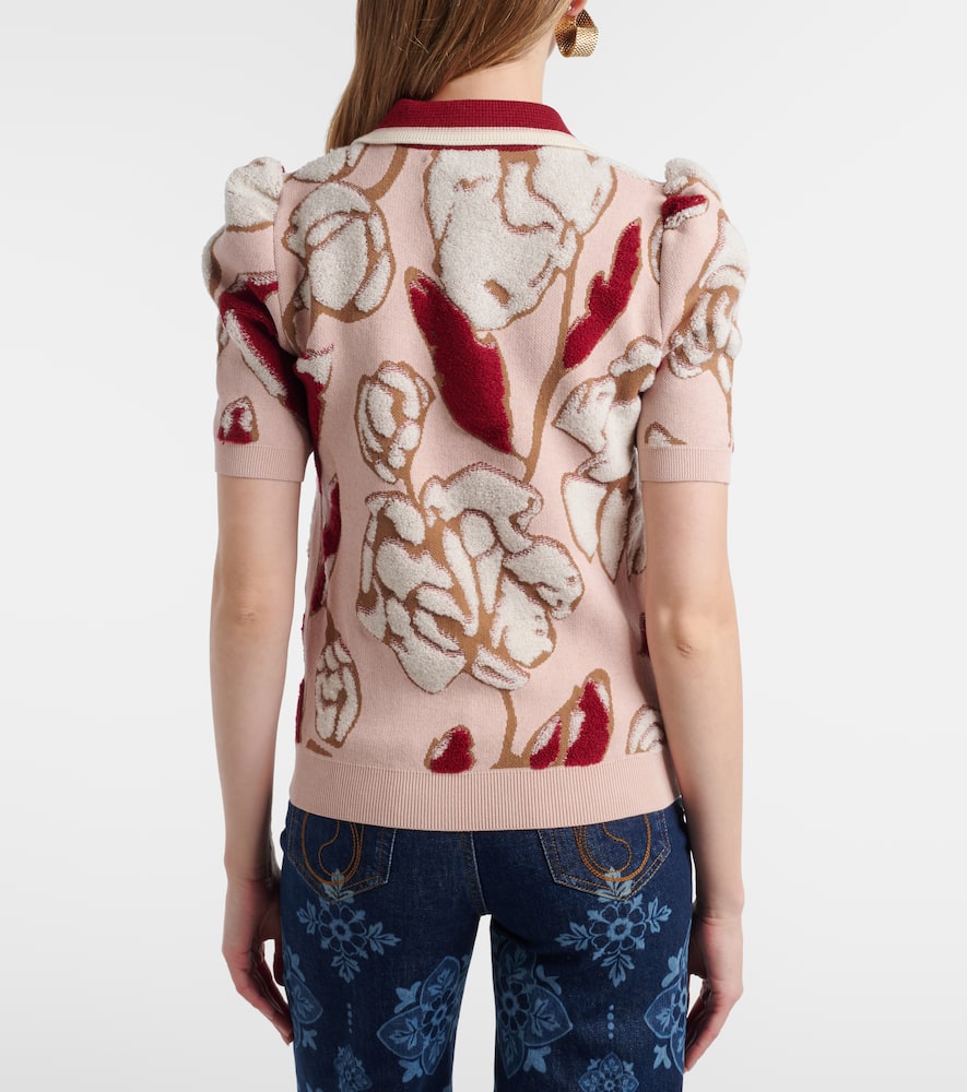 Pumped Up floral polo sweater