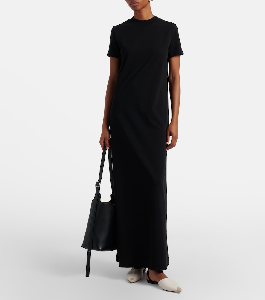 Malo cotton jersey maxi dress