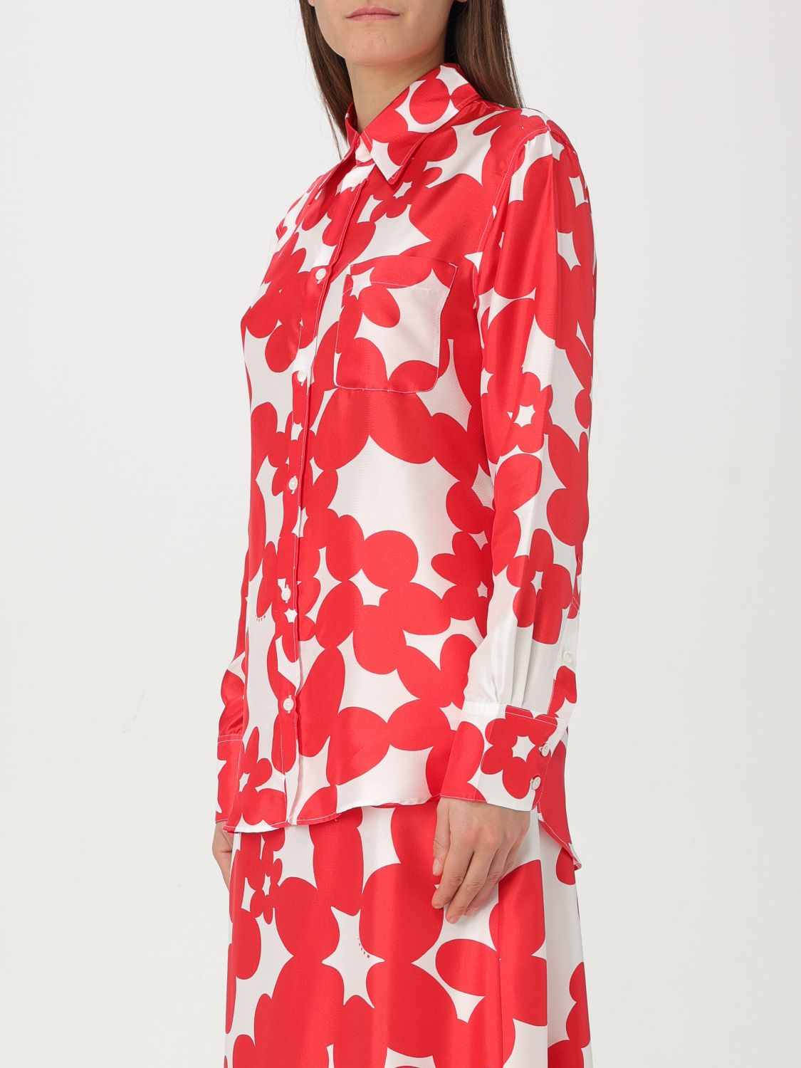 Floral-print shirt - Red