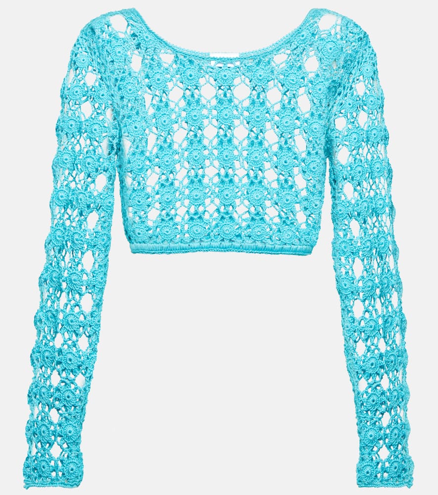 Bella cotton crochet crop top