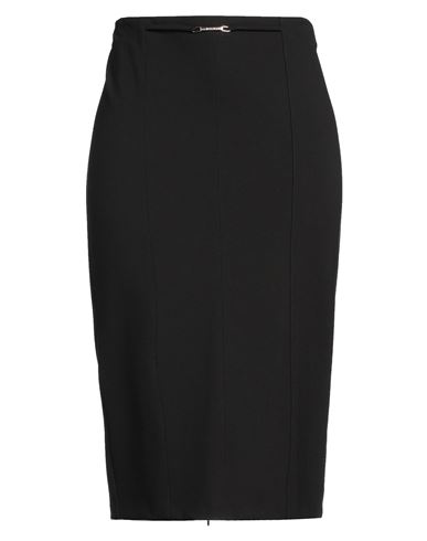 Woman Midi skirt Black Size 10 Viscose, Polyamide, Elastane