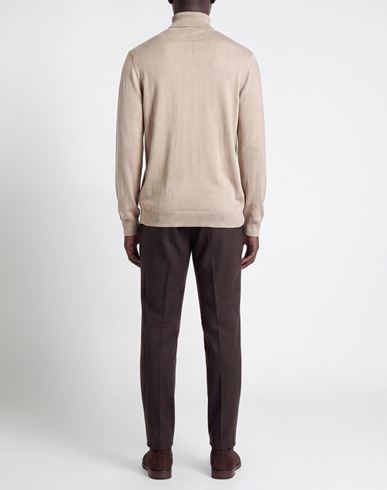 Man Turtleneck Taupe Size 3XL Polyester, Nylon, Viscose, Wool