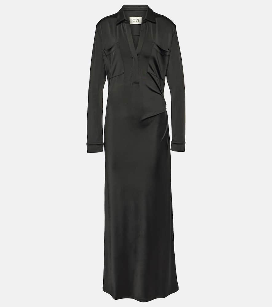 Iana V-neck maxi dress