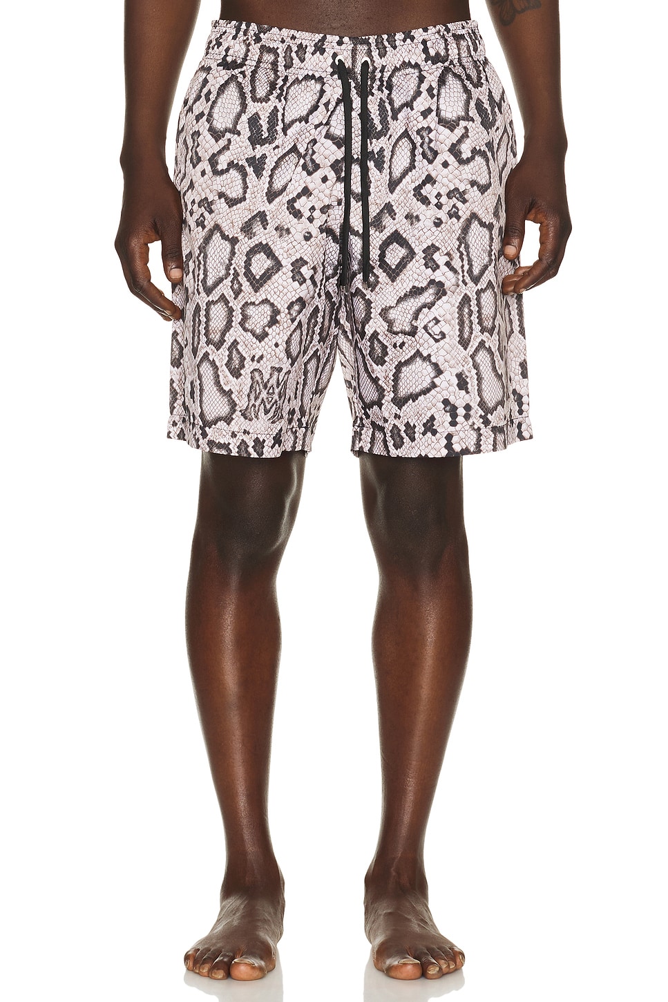 Amiri Snake Swim Trunk in Brown
