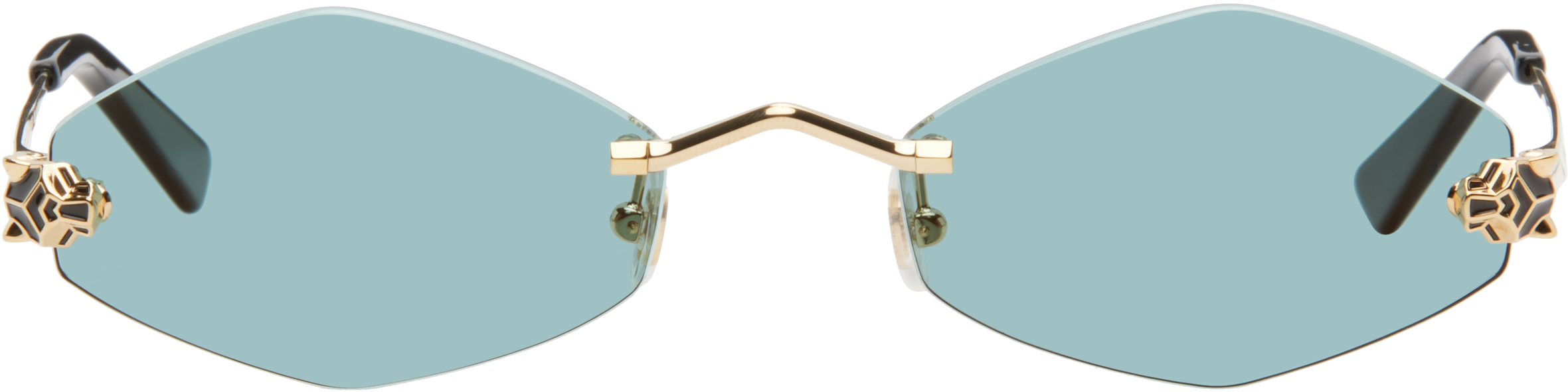 Gold 'Panthère de ' Sunglasses