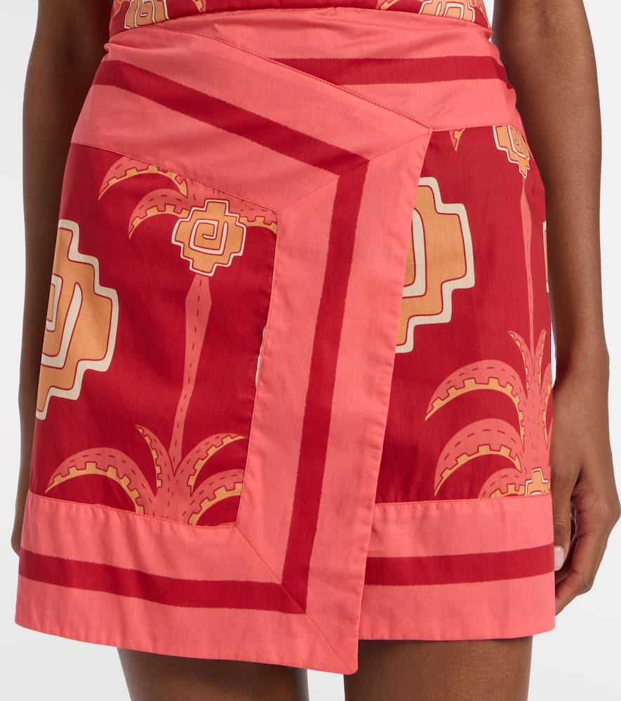 Raiz printed cotton minidress