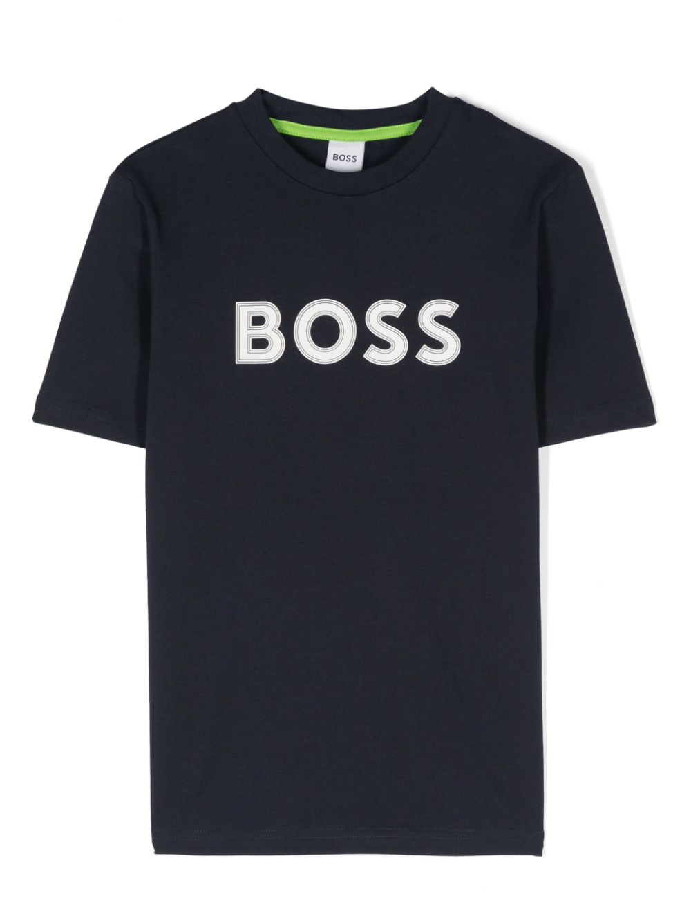Logo-rubberised cotton T-shirt - Blue