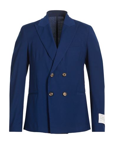 Man Blazer Navy Size M Polyester, Viscose, Elastane