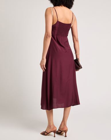 Patrizia Pepe Woman Top Burgundy Size 4 Viscose