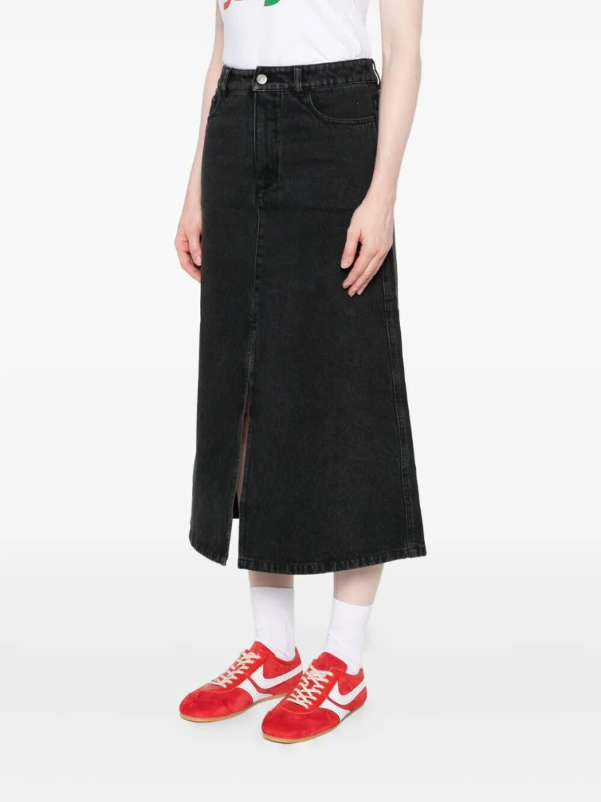 A. P.C. Georgia Denim Midi Skirt