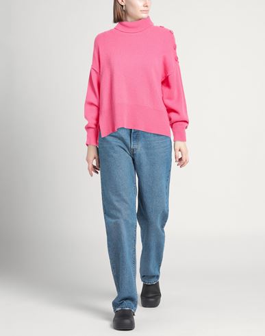 Woman Turtleneck Pink Size XS Wool, Cashmere