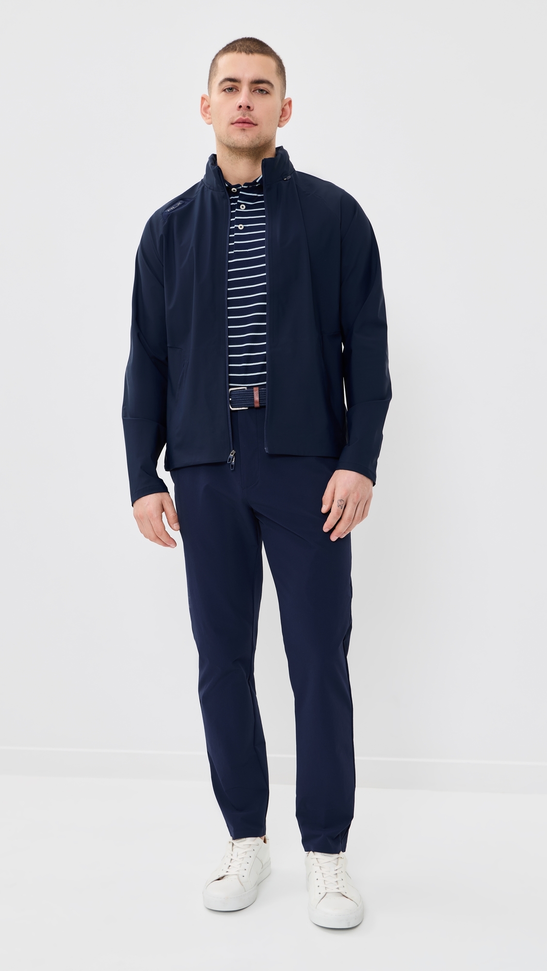 Lightweight Tech Zip Jacket Refined Navy