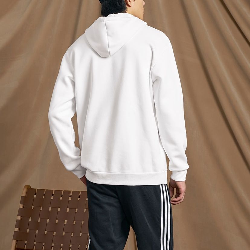 Camo Print French Terry Hoodie 'White'