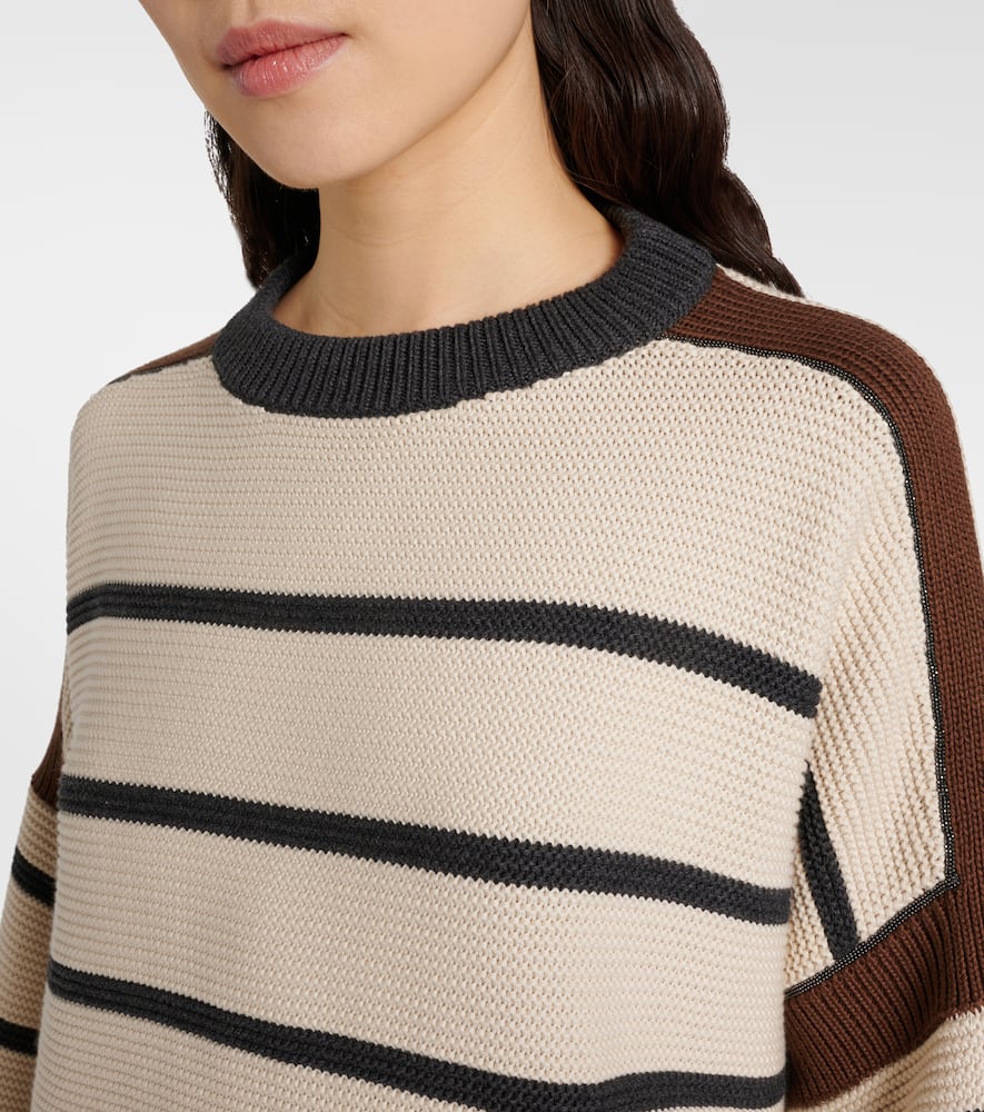 Brunello Cucinelli Striped cotton sweater