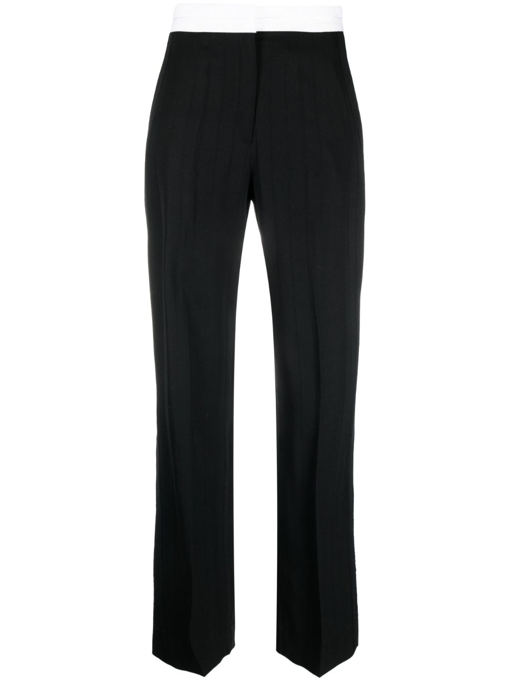 Straight-leg trousers - Black