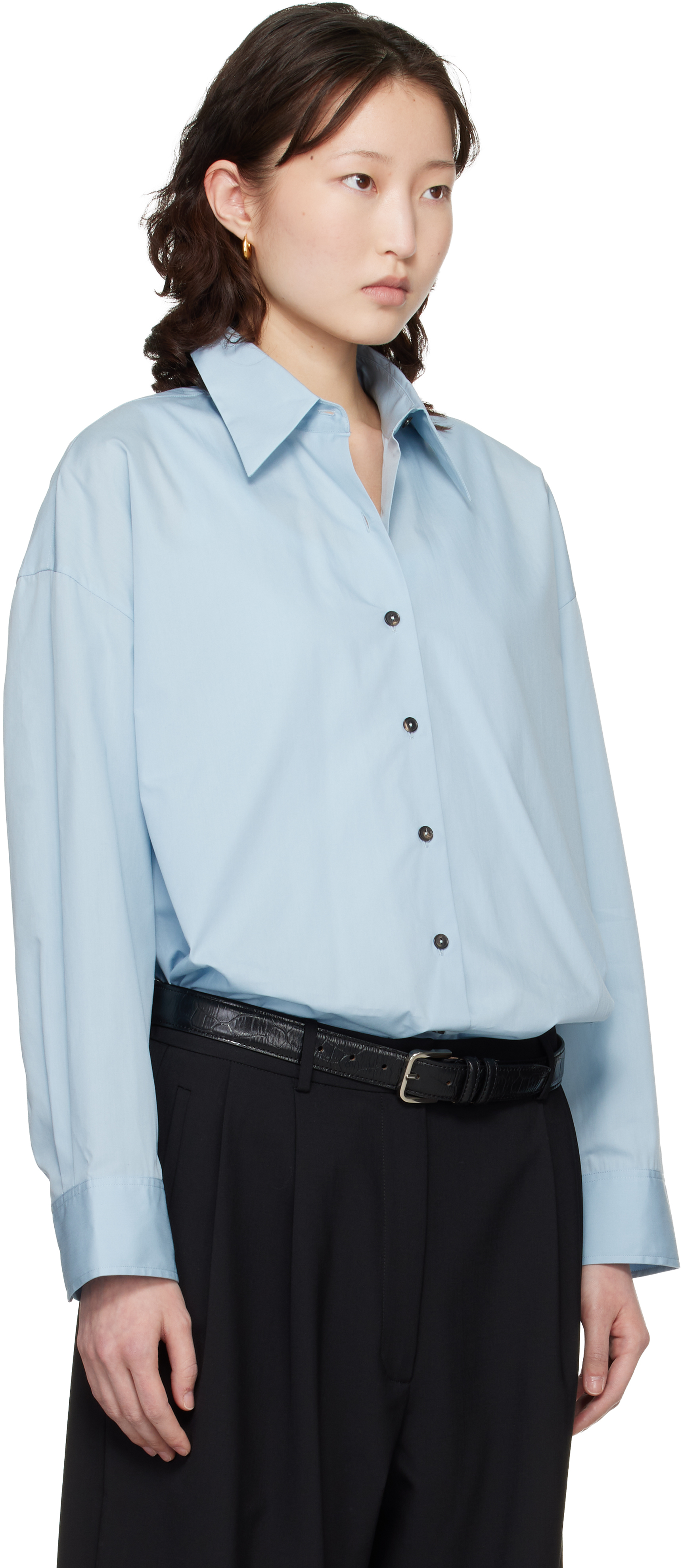 Blue Oversized Shirt