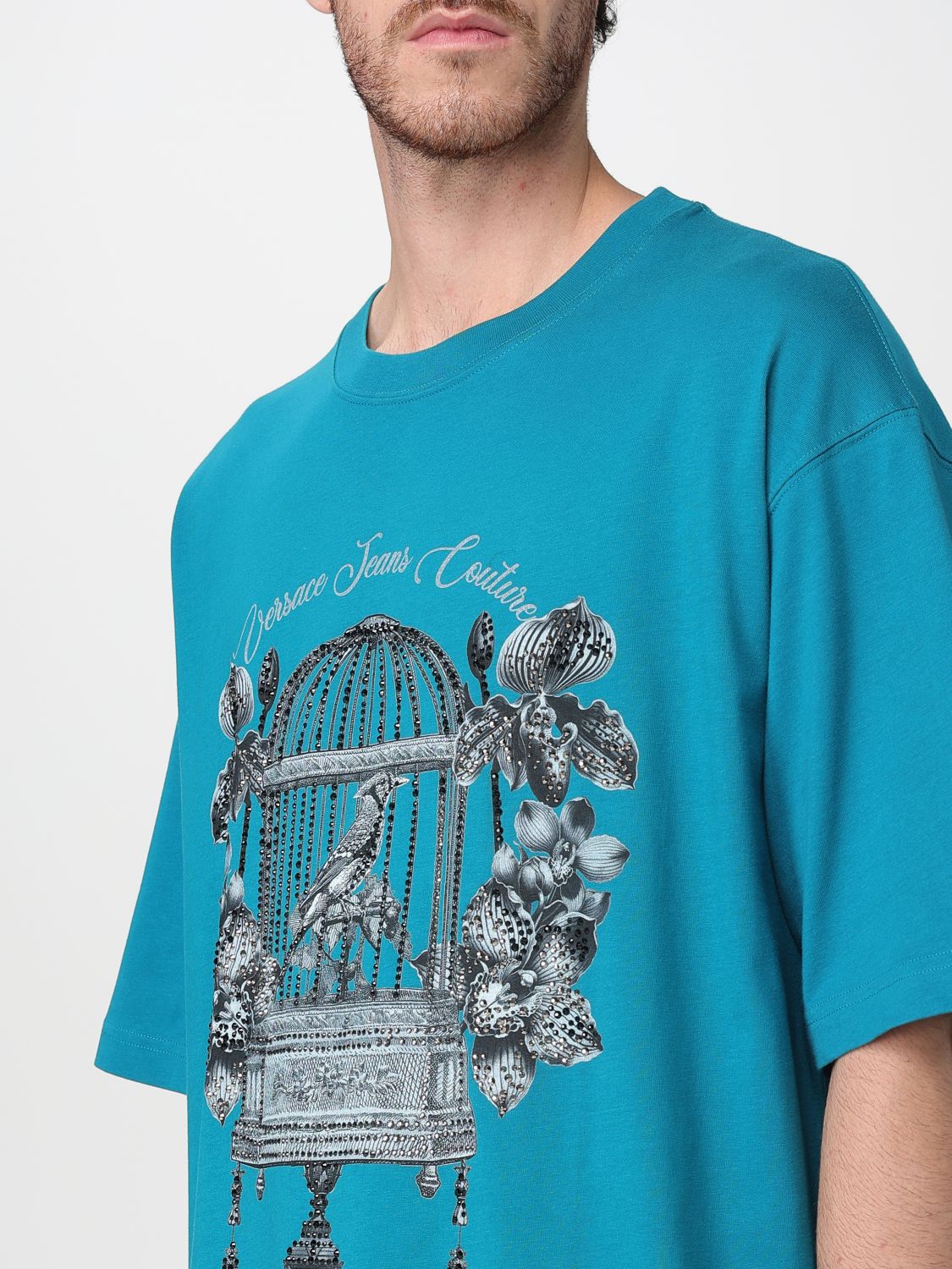 T-Shirt Men color Green